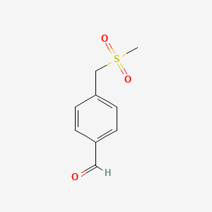 molecular formula C9H10O3S B2454572 4-((Methylsulfonyl)methyl)benzaldehyde CAS No. 156867-56-0