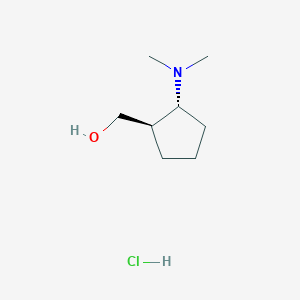 molecular formula C8H18ClNO B2454574 [(1R,2R)-2-(Dimethylamino)cyclopentyl]methanol;hydrochloride CAS No. 2248395-72-2