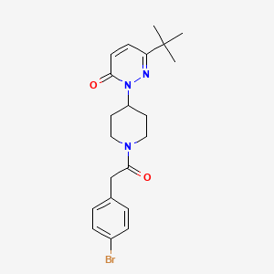2-[1-[2-(4-Bromophenyl)acetyl]piperidin-4-yl]-6-tert-butylpyridazin-3-one