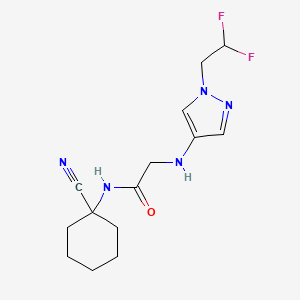 N-(1-cyanocyclohexyl)-2-{[1-(2,2-difluoroethyl)-1H-pyrazol-4-yl]amino}acetamide