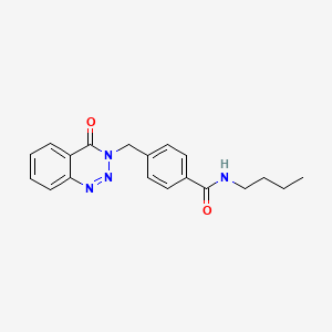 molecular formula C19H20N4O2 B2454626 N-butyl-4-((4-oxobenzo[d][1,2,3]triazin-3(4H)-yl)methyl)benzamide CAS No. 440330-31-4