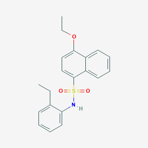 4-ethoxy-N-(2-ethylphenyl)naphthalene-1-sulfonamide