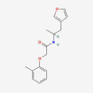 molecular formula C16H19NO3 B2454648 N-(1-(furan-3-yl)propan-2-yl)-2-(o-tolyloxy)acetamide CAS No. 1788843-18-4