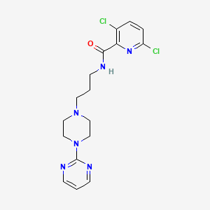 3,6-dichloro-N-[3-(4-pyrimidin-2-ylpiperazin-1-yl)propyl]pyridine-2-carboxamide