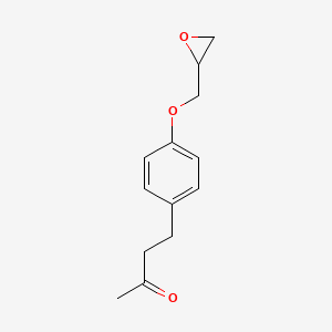 molecular formula C13H16O3 B2454674 4-[4-(Oxiran-2-ylmethoxy)phenyl]butan-2-one CAS No. 66422-54-6