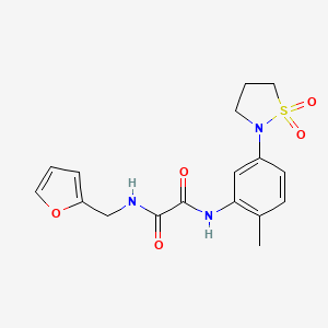 N1-(5-(1,1-dioxidoisothiazolidin-2-yl)-2-methylphenyl)-N2-(furan-2-ylmethyl)oxalamide