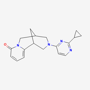 11-(2-Cyclopropylpyrimidin-4-yl)-7,11-diazatricyclo[7.3.1.02,7]trideca-2,4-dien-6-one