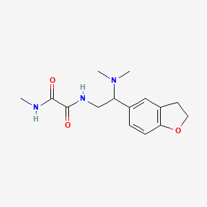molecular formula C15H21N3O3 B2454740 N1-(2-(2,3-dihydrobenzofuran-5-yl)-2-(dimethylamino)ethyl)-N2-methyloxalamide CAS No. 1428351-81-8