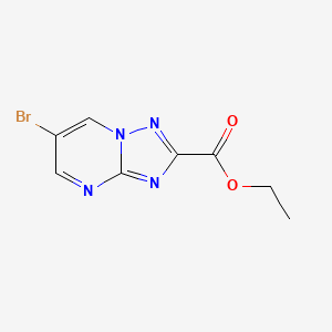 molecular formula C8H7BrN4O2 B2454746 Ethyl 6-bromo-[1,2,4]triazolo[1,5-a]pyrimidine-2-carboxylate CAS No. 1250443-62-9