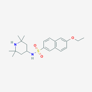 molecular formula C21H30N2O3S B245476 6-ethoxy-N-(2,2,6,6-tetramethyl-4-piperidinyl)-2-naphthalenesulfonamide 