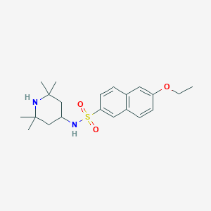 6-ethoxy-N-(2,2,6,6-tetramethyl-4-piperidinyl)-2-naphthalenesulfonamide