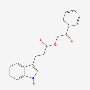 2-oxo-2-phenylethyl 3-(1H-indol-3-yl)propanoate
