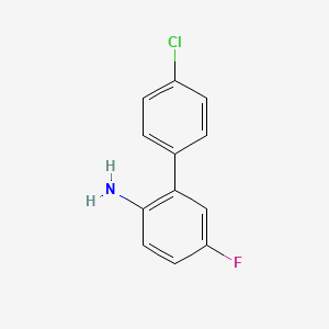 molecular formula C12H9ClFN B2454814 2-(4-氯苯基)-4-氟苯胺 CAS No. 188731-34-2
