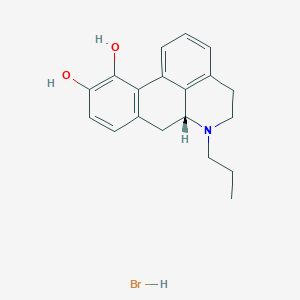 molecular formula C19H22BrNO2 B2454872 (R)-6-Propyl-5,6,6a,7-tetrahydro-4H-dibenzo[de,g]quinoline-10,11-diol hydrobromide CAS No. 85199-01-5