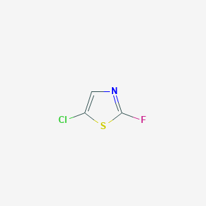 molecular formula C3HClFNS B2454900 5-Chloro-2-fluoro-1,3-thiazole CAS No. 2158030-05-6