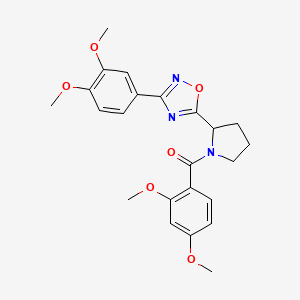 5-[1-(2,4-Dimethoxybenzoyl)pyrrolidin-2-yl]-3-(3,4-dimethoxyphenyl)-1,2,4-oxadiazole