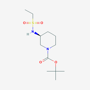 molecular formula C12H24N2O4S B2454919 (S)-tert-Butyl 3-(ethylsulfonamido)piperidine-1-carboxylate CAS No. 1286209-13-9