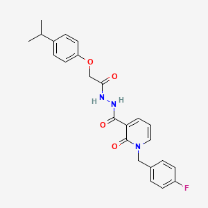 molecular formula C24H24FN3O4 B2454933 1-(4-氟苄基)-N'-(2-(4-异丙苯氧基)乙酰基)-2-氧代-1,2-二氢吡啶-3-碳酰肼 CAS No. 1105211-07-1