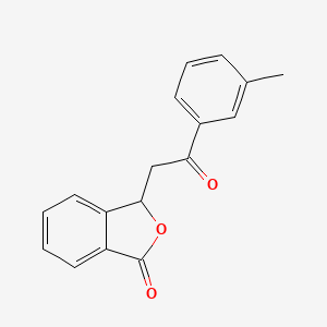 molecular formula C17H14O3 B2454935 3-(2-oxo-2-(m-tolyl)ethyl)isobenzofuran-1(3H)-one CAS No. 55222-55-4