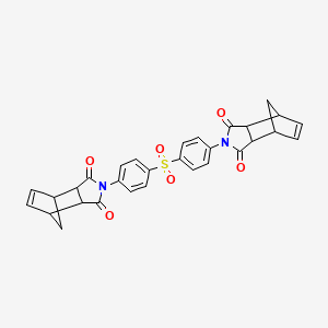 molecular formula C30H24N2O6S B2454943 2,2'-(sulfonylbis(4,1-phenylene))bis(3a,4,7,7a-tetrahydro-1H-4,7-methanoisoindole-1,3(2H)-dione) CAS No. 53193-25-2