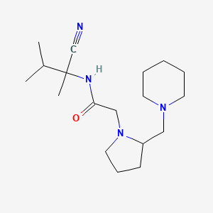 N-(1-cyano-1,2-dimethylpropyl)-2-{2-[(piperidin-1-yl)methyl]pyrrolidin-1-yl}acetamide