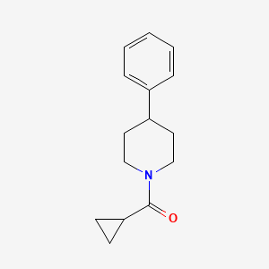 molecular formula C15H19NO B2454946 Cyclopropyl-(4-phenylpiperidin-1-yl)methanone CAS No. 710331-17-2