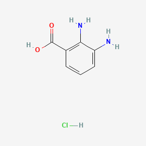 molecular formula C7H9ClN2O2 B2454950 2,3-Diaminobenzoic acid hydrochloride CAS No. 1354428-17-3; 27576-04-1; 603-81-6