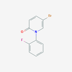 molecular formula C11H7BrFNO B2454968 5-Bromo-1-(2-fluorophenyl)pyridin-2(1H)-one CAS No. 2090819-84-2