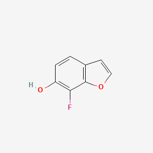 molecular formula C8H5FO2 B2454971 7-Fluoro-6-hydroxybenzofuran CAS No. 1429789-84-3