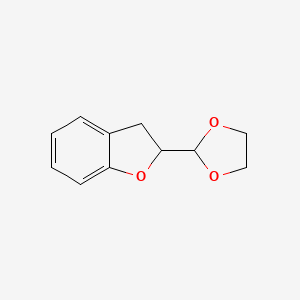 molecular formula C11H12O3 B2454974 2-(1,3-Dioxolan-2-yl)-2,3-dihydro-1-benzofuran CAS No. 1935179-14-8