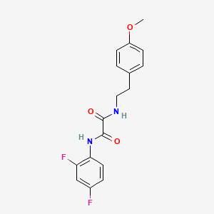 molecular formula C17H16F2N2O3 B2454982 N1-(2,4-二氟苯基)-N2-(4-甲氧基苯乙基)草酰胺 CAS No. 898356-95-1