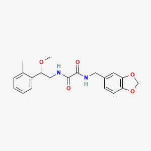 N1-(benzo[d][1,3]dioxol-5-ylmethyl)-N2-(2-methoxy-2-(o-tolyl)ethyl)oxalamide