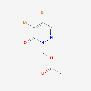 [4,5-dibromo-6-oxo-1(6H)-pyridazinyl]methyl acetate