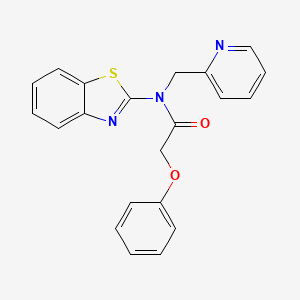 molecular formula C21H17N3O2S B2455023 N-(benzo[d]thiazol-2-yl)-2-phenoxy-N-(pyridin-2-ylmethyl)acetamide CAS No. 886905-15-3