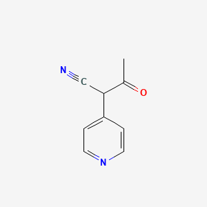 molecular formula C9H8N2O B2455035 3-氧代-2-(吡啶-4-基)丁腈 CAS No. 126769-98-0