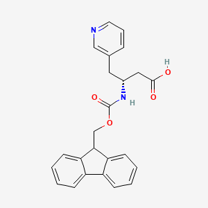 molecular formula C24H22N2O4 B2455036 Fmoc-(R)-3-氨基-4-(3-吡啶基)-丁酸 CAS No. 269396-66-9