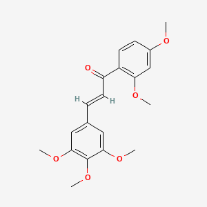 molecular formula C20H22O6 B2455045 (2E)-1-(2,4-dimethoxyphenyl)-3-(3,4,5-trimethoxyphenyl)prop-2-en-1-one CAS No. 1262675-76-2