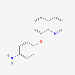 molecular formula C15H12N2O B2455046 4-(Quinolin-8-yloxy)aniline CAS No. 116253-63-5