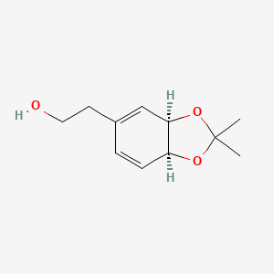 molecular formula C11H16O3 B2455048 rac-2-((3aR,7aS)-2,2-dimethyl-3a,7a-dihydrobenzo[d][1,3]dioxol-5-yl)ethan-1-ol CAS No. 1998128-17-8