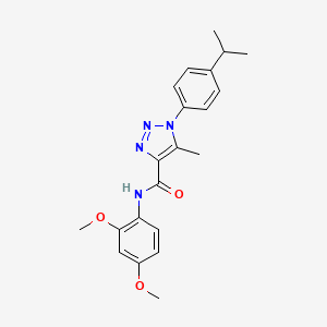 N-(2,4-dimethoxyphenyl)-1-(4-isopropylphenyl)-5-methyl-1H-1,2,3-triazole-4-carboxamide