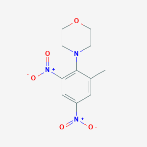 molecular formula C11H13N3O5 B2455067 4-(2-Methyl-4,6-dinitrophenyl)morpholine CAS No. 134787-65-8