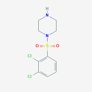 molecular formula C10H12Cl2N2O2S B2455070 1-(2,3-Dichlorobenzenesulfonyl)piperazine CAS No. 733030-77-8