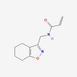 molecular formula C11H14N2O2 B2455071 N-[(4,5,6,7-tetrahydro-1,2-benzoxazol-3-yl)methyl]prop-2-enamide CAS No. 2094317-01-6