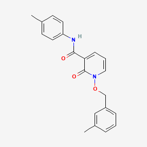 molecular formula C21H20N2O3 B2455072 N-(4-甲基苯基)-1-[(3-甲基苯基)甲氧基]-2-氧代吡啶-3-甲酰胺 CAS No. 847464-28-2