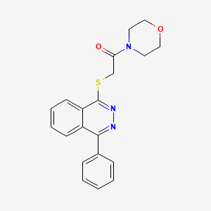 1-Morpholino-2-((4-phenylphthalazin-1-yl)thio)ethanone