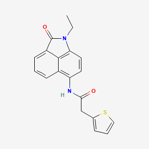 N-(1-ethyl-2-oxo-1,2-dihydrobenzo[cd]indol-6-yl)-2-(thiophen-2-yl)acetamide
