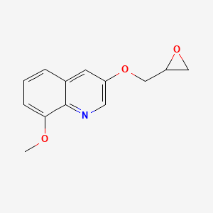 molecular formula C13H13NO3 B2455107 8-Methoxy-3-(oxiran-2-ylmethoxy)quinoline CAS No. 2411235-45-3
