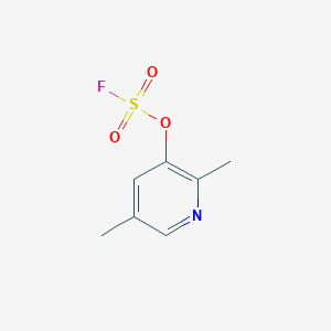 molecular formula C7H8FNO3S B2455117 3-Fluorosulfonyloxy-2,5-dimethylpyridine CAS No. 2408964-29-2