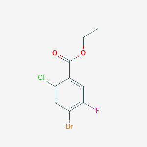 molecular formula C9H7BrClFO2 B2455118 Ethyl 4-bromo-2-chloro-5-fluorobenzoate CAS No. 1228376-44-0