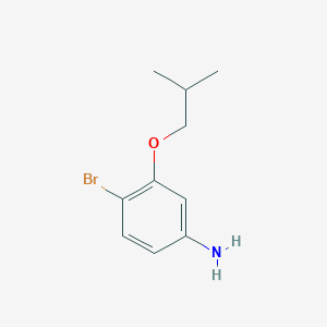B2455121 4-Bromo-3-(2-methylpropoxy)aniline CAS No. 1691603-91-4
